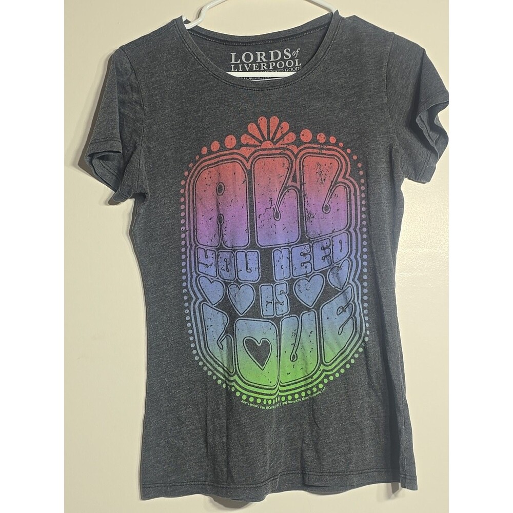 Rare vintage lords of Liverpool Beatles multicolored shirt M Womens